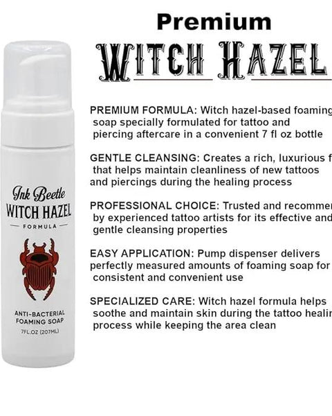 Ink Beetle Witch Hazel Foaming Soap-7OZ Ink Beetle