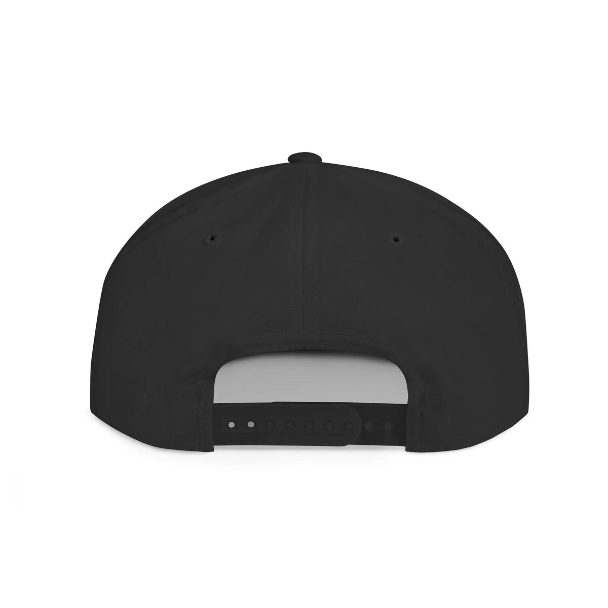 Ink Beetle Flat Bill Snapback Hat – Embroidered Script Logo Printify