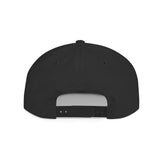 Ink Beetle Flat Bill Snapback Hat – Embroidered Script Logo Printify