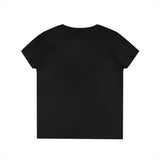 Ink Beetle Women's V-Neck Tee — Red Scarab Graphic Printify