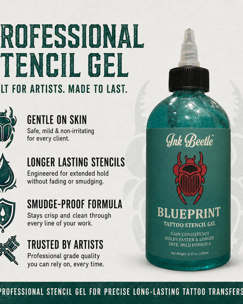 Tattoo Stencil Gel Ink Beetle