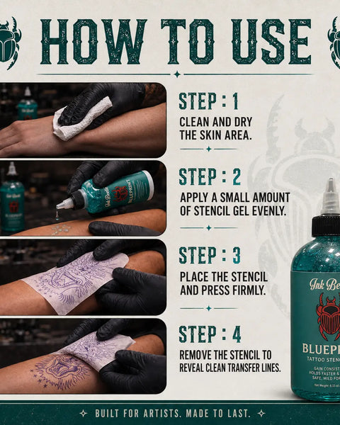 Tattoo Stencil Gel Ink Beetle