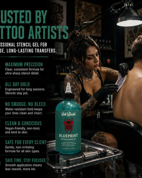 Tattoo Stencil Gel Ink Beetle